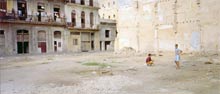 photograph of people on street in Havana Cuba